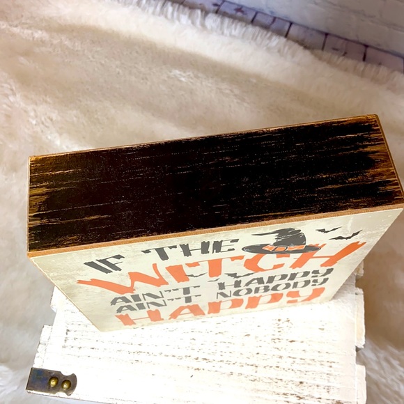 Decorative Halloween Witch Box Sign - Picture 4 of 7